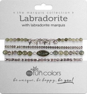 Marquis set - Labradorite w/ Labradorite / Silver