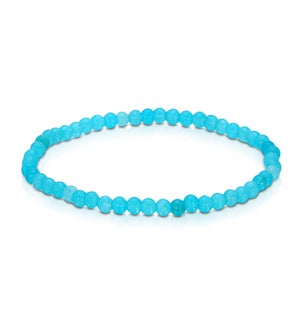 Mini Gemstone Bracelet - Aqua Jade