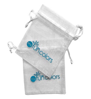 50 Organza MFC Logo Gift Bags