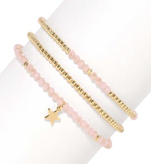 Petite Crystal Set/3 - Twilight Shell Pink Crystal