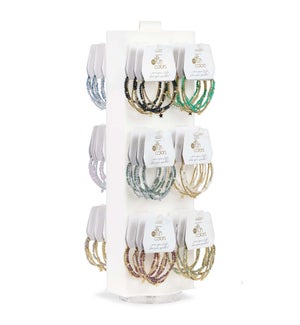Petite Crystal Bracelet Sets Assortment 36 pcs