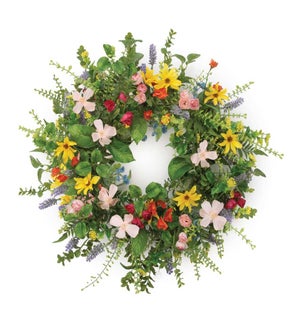 Mixed Floral Wreath