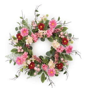 Mixed Floral Wreath