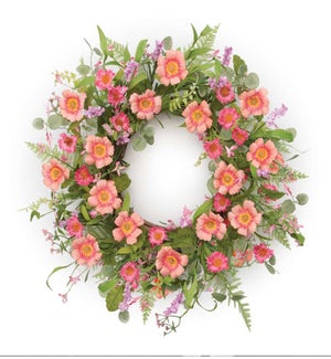 Mixed Floral Wreath