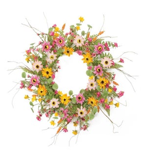 Mixed Floral Wreath
