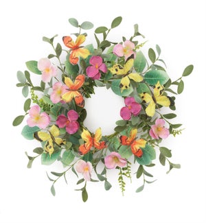 Mixed Pansy/Butterfly Candle Ring