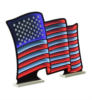 American Flag Waving Ekkolight