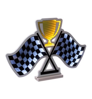 Racing Flags with Trophy Ekkolight