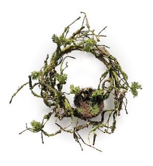 Twig Wreath with Nest