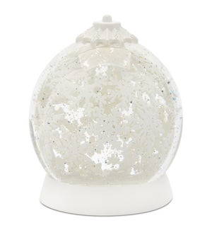 Rotating Snowflake Snow Globe