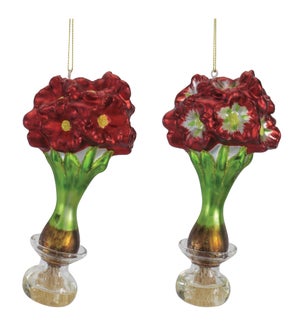 Amaryllis Ornament (2 Asst)
