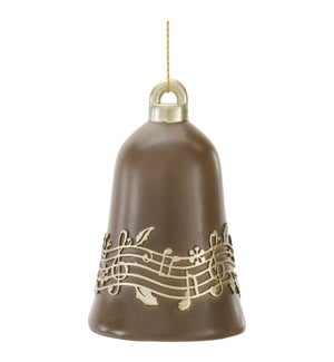 Bell Ornament with Music Staff