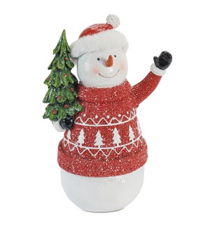 Snowman with Tree