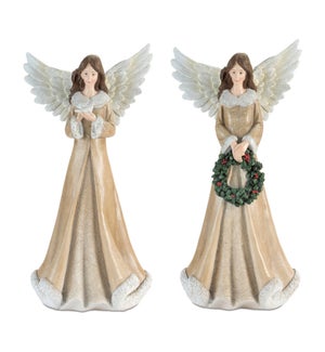 Angel with Wreath and Bird (2 Asst)
