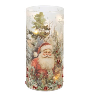 Luminary with Santa