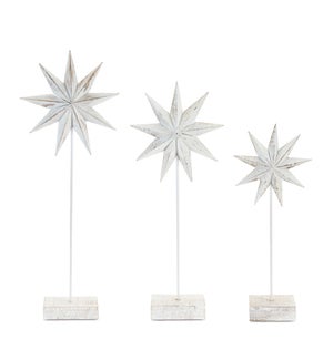 Star on Stand (Set of 3)