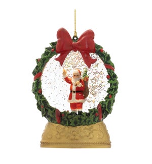 LED Santa Globe Ornament