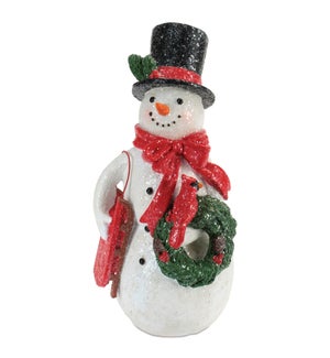 Snowman with Wreath