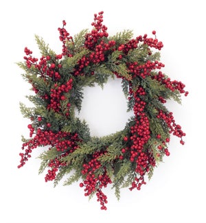 Cedar and Berry Wreath