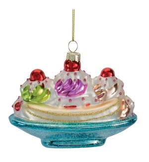 Banana Split Ornament