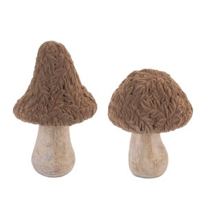 Mushroom with Oak Leaves (2 Asst)