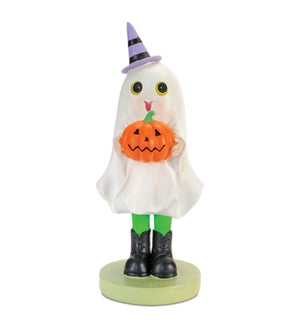 Ghost with Jack-O-Lantern
