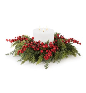 Cedar and Berry Candle Ring
