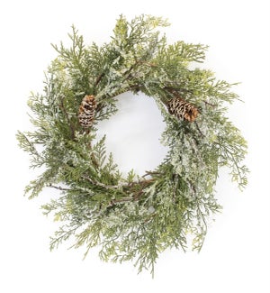 Iced Pine Wreath