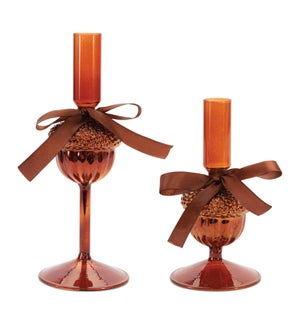 Acorn Candle Holder (Set of 2)