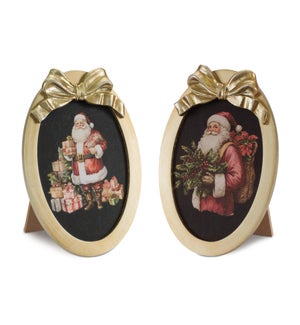 Santa Plaque (2 Asst)