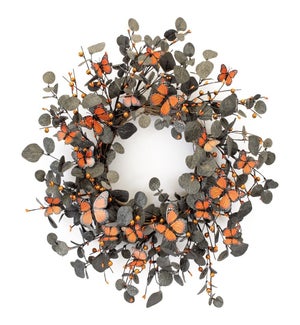 Eucalyptus and Butterfly Wreath