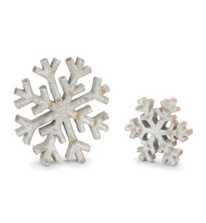 Birch-Look Snowflake (Set of 2)