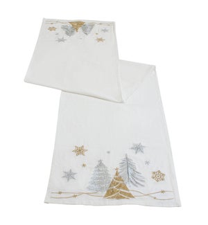 Tree and Snowflake Table Runner