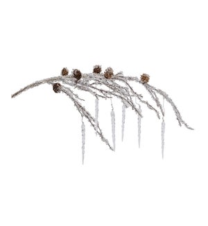 Pine Cone with Icicle Branch