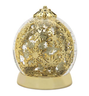 Rotating Snowflake Snow Globe
