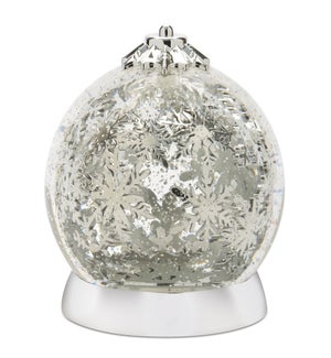 Rotating Snowflake Snow Globe
