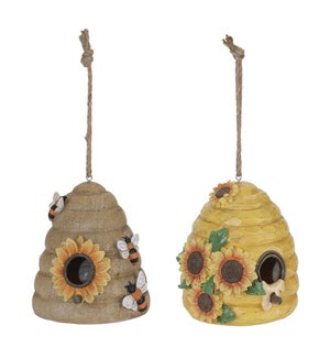 Bee Hive Bird House (2 Asst)