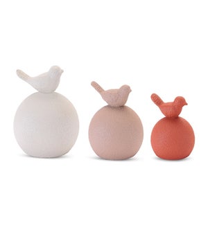 Bird on Orb (Set of 3)