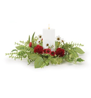 Mixed Carnation Candle Ring