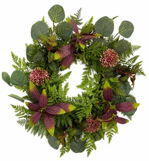 Mixed Foliage Candle Ring