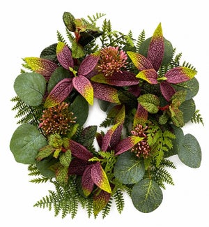 Mixed Foliage Candle Ring