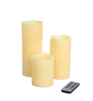LED Dripping Candles with 2/4/6/8 Hour Timer Remote