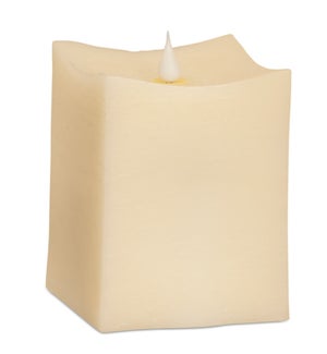 Simplux LED Squared Candle with 4 and 8 Hr Timer