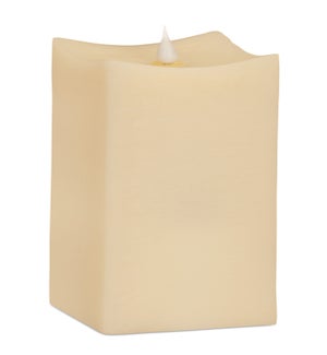 Simplux LED Squared Candle with 4 and 8 Hr Timer
