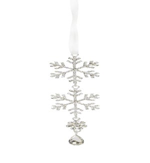 Jewel Tiered Snowflake Ornament