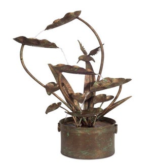 Anthurium and Hummingbird Fountain