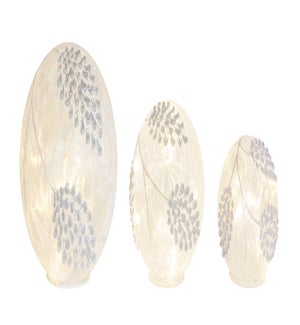 LED Pine Cone Globes with 6 Hr Timer (Set of 3)
