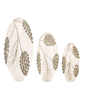 LED Pine Cone Globes with 6 Hr Timer (Set of 3)