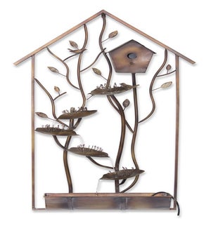 Bird House Wall Fountain