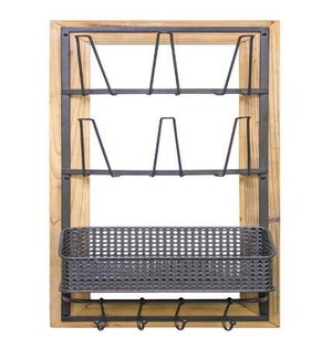 Wall Holder with Basket